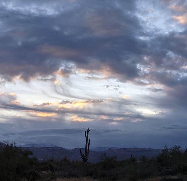 Clouds Parting on the Four Peaks, March 16, 2021